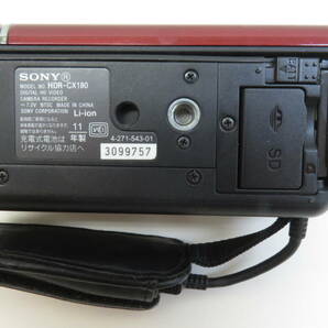 16061 上603-197 ビデオカメラ HDR-CX180 SONY ソニー デジタルHD ビデオカメラレコーダー ハンディカム 中古品 ヤ60の画像8