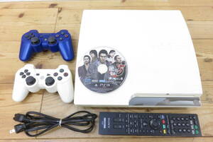 16148 上603-303　PS3　CECH-2500B　SONY　ホワイト 白　本体 コントローラー　プレステ3　playstation03　ゲーム機　中古品　ヤ100