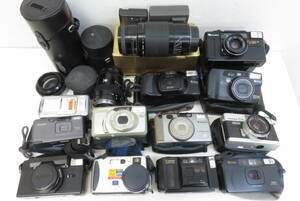 16175 新603-146　カメラ まとめ　Canon　SONY　フジカ　コニカ　Nikon　FUJI 等　本体 レンズ　フィルムカメラ　中古品　ヤ100