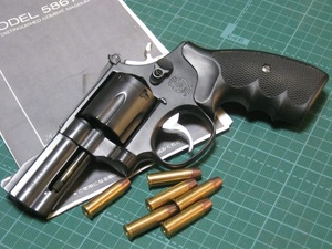 ☆貴重 MGC S&W M586 3inch ヘビーウェイト樹脂製(HW) リアルプロップ仕様 再塗装品☆