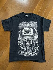 【運賃込み】NAPALM DEATH　SCUM　Tシャツ　古着　サイズM　中古　