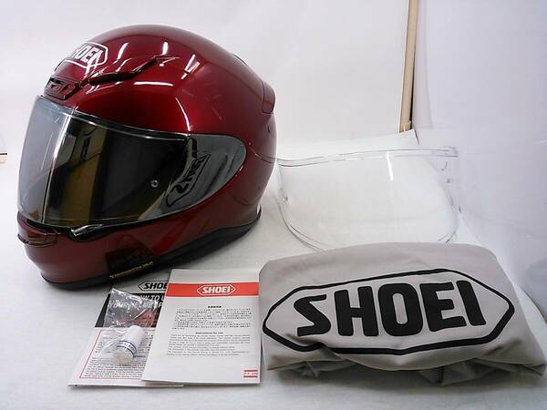 【送料無料】SHOEI ショウエイ Z-7 ワインレッド Lサイズ ミラーシールド付き フルフェイスヘルメット