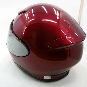 【送料無料】SHOEI ショウエイ Z-7 ワインレッド Lサイズ ミラーシールド付き フルフェイスヘルメットの画像3