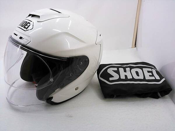 【送料無料】美品 SHOEI ショウエイ J-FORCE4 Jフォース4 ルミナスホワイト XLサイズ ジェットヘルメット