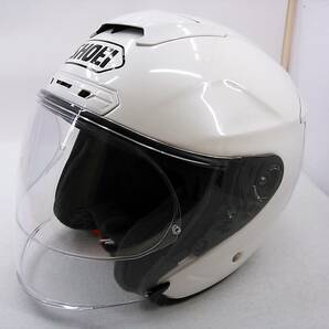 【送料無料】美品 SHOEI ショウエイ J-FORCE4 Jフォース4 ルミナスホワイト XLサイズ ジェットヘルメットの画像2