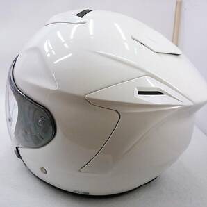 【送料無料】美品 SHOEI ショウエイ J-FORCE4 Jフォース4 ルミナスホワイト XLサイズ ジェットヘルメットの画像3