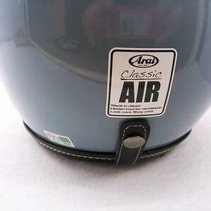 【送料無料】良品 2021年製 Arai アライ CLASSIC AIR クラシックAIR ICE BLUE アイスブルー Lサイズ バイザー付き ジェットヘルメットの画像4