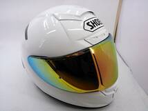 【送料無料】美品 SHOEI ショウエイ X-Fourteen X-14 ホワイト XLサイズ ミラーシールド付き フルフェイスヘルメット_画像7