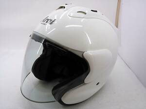 【送料無料】Arai アライ MZ GLASS WHITE グラスホワイト XLサイズ ジェットヘルメット