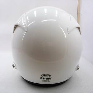 【送料無料】Arai アライ GP-5W 8859 WHITE ホワイト Mサイズ 57-58cm HANSアンカー＆元箱付き ヘルメット 4輪用 カートの画像5