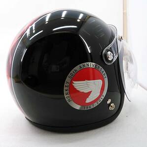 【送料無料】未使用保管品 Honda Monkey モンキー 50周年記念ヘルメット Mサイズ 57-58cm未満 シールド＆元箱付きの画像5