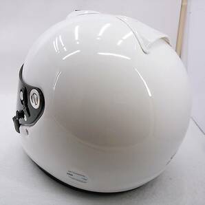 【送料無料】2022年製 使用極わずか Arai アライ GP-6S 8859 ホワイト Mサイズ スモークシールド付き 4輪用 カート フルフェイスヘルメットの画像2