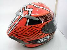 【送料無料】SHOEI ショウエイ X-Fourteen X-14 MARQUEZ4 マルケス4 Lサイズ 元箱付き フルフェイスヘルメット_画像6