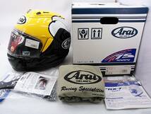 【送料無料】試着程度 美品 Arai アライ RX-7X KENNY ROBERTS ケニーロバーツ Mサイズ 元箱付き フルフェイスヘルメット_画像1