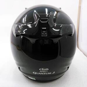 【送料無料】使用極わずか 良品 2020年製 Arai アライ QUANTUM-J クアンタムJ グラスブラック Mサイズ フルフェイスヘルメットの画像3