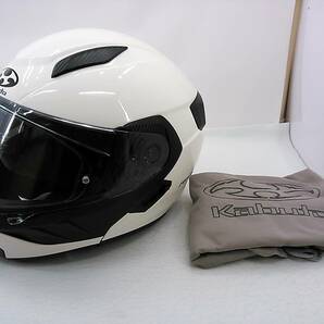 【送料無料】程度上 OGK KABUTO オージーケー RYUKI リュウキ ホワイト XLサイズ システムヘルメット インナーサンシェード