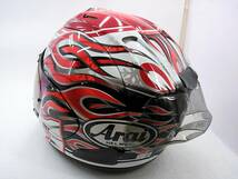 【送料無料】美品 Arai アライ RX-7X HAGA ハガ Sサイズ ミラーシールド＆レーシングスポイラー付き ヘルメット 芳賀紀行_画像3