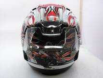 【送料無料】美品 Arai アライ RX-7X HAGA ハガ Sサイズ ミラーシールド＆レーシングスポイラー付き ヘルメット 芳賀紀行_画像4