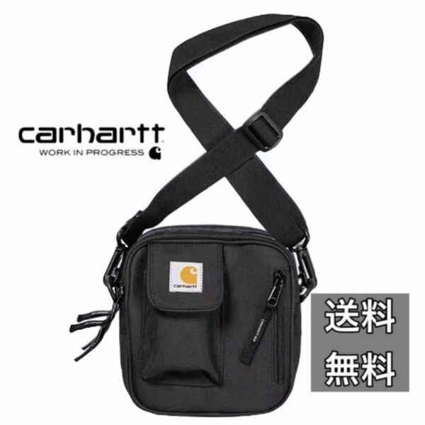 冬SALE【タグ付き】 carhartt カーハート　ショルダーバッグ　ポケット　男女兼用　ユニセックス　ブラック　黒　新品未使用