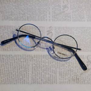 【新品未使用】丸メガネ メンズ レディース UVカット ラウンド型 サングラス 小さめ レトロ かわいい ミニレンズ / 3391 シルバー