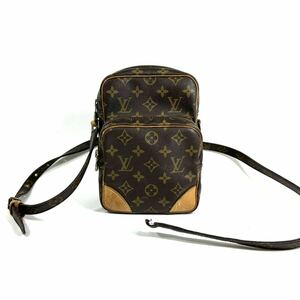 ☆1円スタート☆ LOUIS VUITTON アマゾン ショルダーバッグ モノグラム ルイヴィトン ブラウン キャンバス ヴィンテージ レディース RT