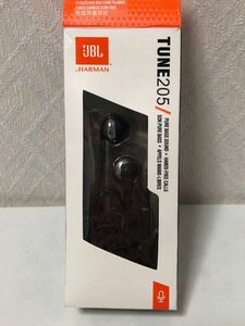 603i0316 JBL T205 有線イヤホン マイク付き (ブラック)