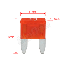 BigOne ミニ 平型 ヒューズ 10A ASP 100個セット DC12V車 DC24V車_画像4