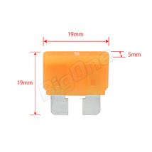 BigOne 標準 平型 ヒューズ 5A ATP 100個セット スタンダード サイズ DC12V車 DC24V車_画像2