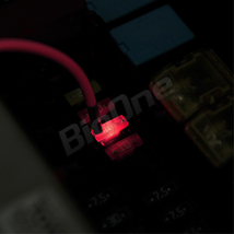 BigOne 切れたら光って知らせる インジケーター 内蔵 低背 平型 ヒューズ 電源 30A ASM LED シガーライター ETC ドライブレコーダー の接続_画像7