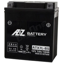 AZバッテリー 充電済 Dトラッカー250 125セロー225ZZR250CBR400RR ATX7L-BS互換 YTX7L-BS FTX7L-BS GTX7L-BS KTX7L-BS DYTX7L-BS RBTX7L-BS_画像1
