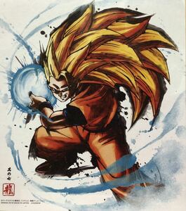 即決 新品 ドラゴンボール 色紙ART1 ミニ色紙　超サイヤ人3 孫悟空　かめはめ波　鳥山明　イラスト