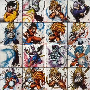 送料無料　即決 新品 ドラゴンボール 色紙ART1 ミニ色紙　フルコンプ　16種　鳥山明　イラスト　孫悟空　筋斗雲