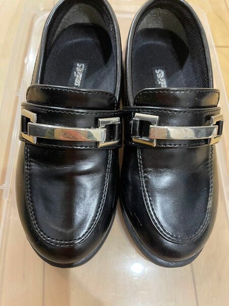 ローファー 靴 ブラック 入学式 七五三 革靴 黒　16.5cm 17cm