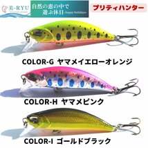 渓流 ルアートラウト ルアー トラウトミノー 渓流 ミノー 15種類全買いセット |スローシンキング 5cm 5g |海水OK 管理釣り場 管釣り 海 ヤ_画像6