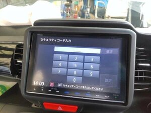 @8360 Ｎ－ＢＯＸ DBA-JF1 ギャザズ インターナビ VXM-175VFEI 8インチ パスワード不明 ETC フロントカメラ ジャンク H2