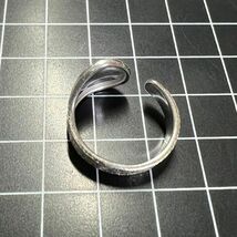 A535 匿名配送 指輪 レディース つや消し 幅広 リング シルバー s925 刻印あり フリーサイズ サイズ調節可能 シンプル クール_画像8