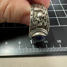 A599 匿名配送 指輪 レディース メンズ カイヤナイト レトロ リング シルバー s925 フリーサイズ サイズ調節可能 ヴィンテージ風_画像9