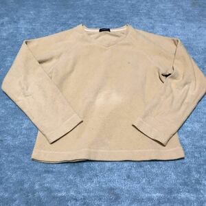 中古婦人服レディースUNIQLOユニクロフリースイエロー系セーター Mサイズ