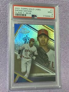 大谷翔平　2021　ＴＯＰＰＳ　ＧＯＬＤ　ＬＡＢＥＬ　ＣＬＡＳＳ1ーＢＬＵＥ　 150枚限定　ＰＳＡ9　エンゼルス