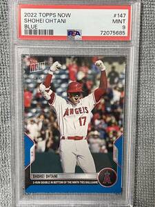 大谷翔平　2022　ＴＯＰＰＳ　ＮＯＷ　ＢＬＵＥ　49枚限定　ＰＳＡ9　＃147　エンゼルス　ドジャース