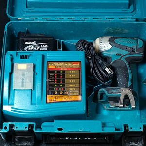 動作良好！ 中古品 マキタ makita 14.4V 充電式インパクトドライバ TD131D 3.0Ahバッテリ・充電器・ケース付 コードレス