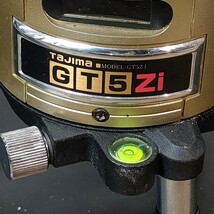 動作確認済！ 中古現状品 タジマ TAJIMA レーザー墨出し器 GT5Zi 出射窓ヒビあり_画像5