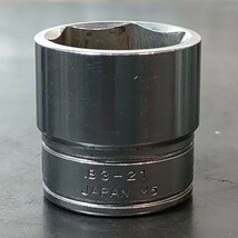 中古品 京都機械工具 KTC 9.5sqソケット 3/8” 六角 21mm B3-21_画像3