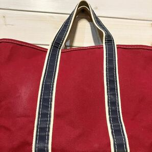 ★希少美品★ ヴィンテージ 80's L.L.BEAN LLビーン エルエルビーン デラックス DELUXE BOAT&TOTE トートバッグ トート USA製の画像3