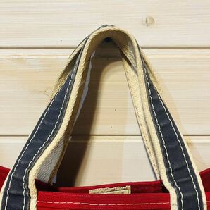 ★希少美品★ ヴィンテージ 80's L.L.BEAN LLビーン エルエルビーン デラックス DELUXE BOAT&TOTE トートバッグ トート USA製の画像5