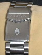 ◆美品 ニクソン セントリー クロノ NIXON Sentry Chrono 美品 黒文字盤　シルバー 圧倒的存在感 ビックフェイス横幅45㎜_画像6