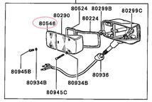 三菱ジープ用車幅灯スモールライトレンズ左右２個セット新品(J53,J54,J55,J56,J57,J58,J59)_画像3