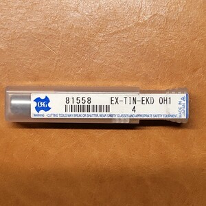 (未開封未使用品)OSG オーエスジー EX-TIN-EKD(OH1) 4 キー溝用エンドミル プラス交差