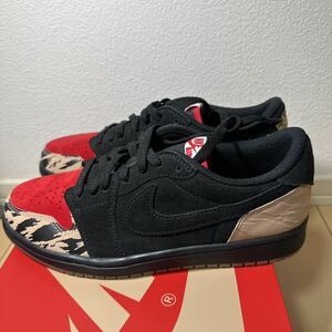 Sole Fly × Nike Air Jordan 1 Low Black and Sport Redソールフライ × ナイキ エアジョーダン1 ロー 26.0cm 