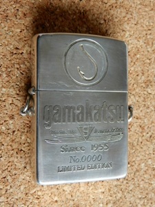  がまかつ 釣り サンプル品 0000 限定品 USED Zippo gamakathu